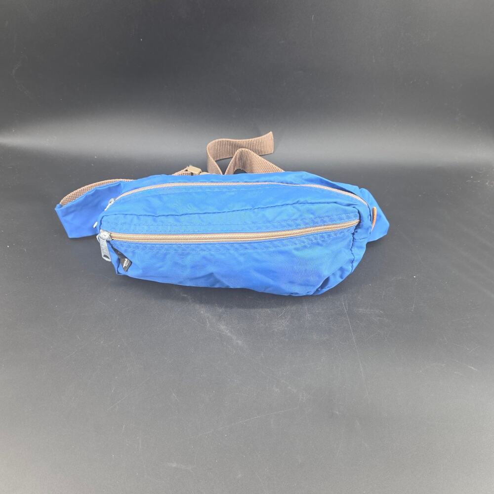 Athalon Vintage Blue Fanny Pack Waist Bag Travel Money Belt Pouch USA Made